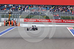 Jenson Button of McLaren Honda. Formula One. Sochi Russia