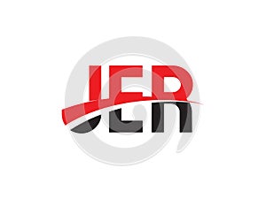 JER Letter Initial Logo Design Vector Illustration
