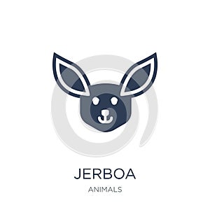 Jerboa icon. Trendy flat vector Jerboa icon on white background photo