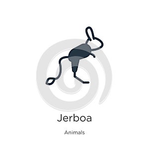 Jerboa icon vector. Trendy flat jerboa icon from animals collection isolated on white background. Vector illustration can be used