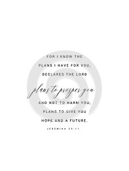 Jeremiah 29:11 Hope and a Future Scripture Wall Art, Printable Wall Art, Scripture Print Download