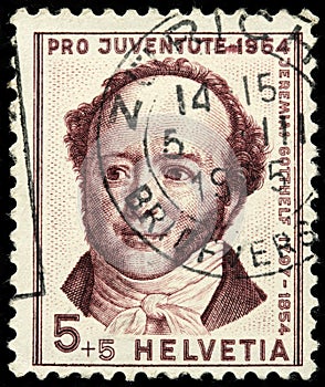 Jeremias Gotthelf Stamp