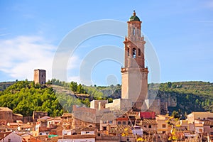 Jerica Castellon village skyline in Alto Palancia of Spain photo