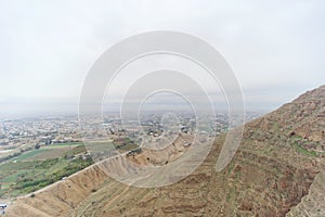 Jericho, Israel. - February 16.2017. View from the Mount of Temptation in Jericho.