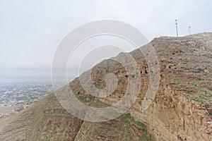 Jericho, Israel. - February 16.2017. View from the Mount of Temptation in Jericho.