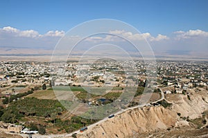 Jericho valley seen from the Mount, Monastery of Temptation