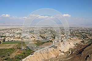 Jericho valley seen from the Mount, Monastery of Temptation