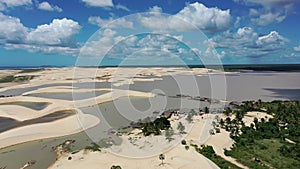 Jericoacoara Brazil. Tropical scenery for vacation travel at northeast Brazil.