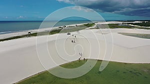 Jericoacoara Ceara Brazil. Scenic summer beach at famous travel destination.