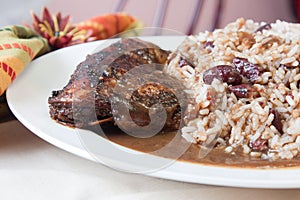 Jerk Chicken with Rice - Caribbean Style photo