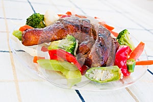 Jerk Chicken with Vegetables