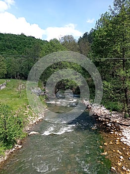 Jerma River located in Pirot in Serbia