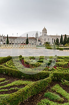 Jerome Monastery (15th century), Igreja Santa Maria de Belem and Parca do Imperio, Lisboa, Portugal. photo