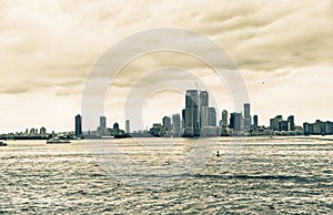 Jersey City panorama from the Staten Island Ferry, New York