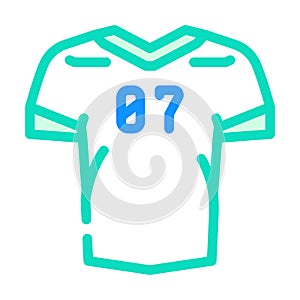 jersey clothing color icon vector illustration