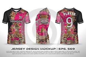 Jersey design sublimation t shirt Premium geometric pattern Incredible Vector collection for Soccer football racing cycling gaming