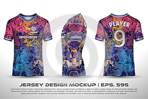 Jersey design sublimation t shirt Premium geometric pattern Incredible Vector collection for Soccer football racing cycling gaming