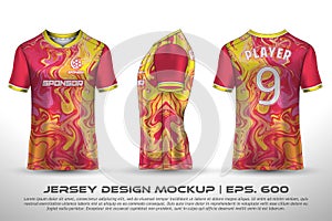 Jersey design sublimation t shirt Premium geometric pattern Incredible Vector collection for Soccer football racing cycling gaming