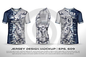 Jersey design sublimation t shirt Premium geometric pattern Incredible Vector collection for Soccer football racing cycling gaming photo