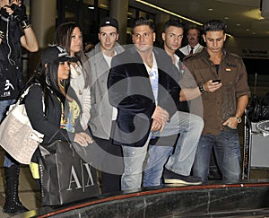 Jersey Shore cast at LAX