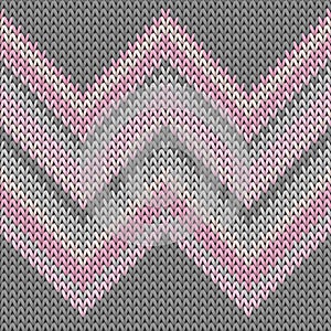 Jersey zig zal lines knit texture geometric