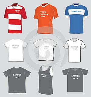 Jerseys templates set