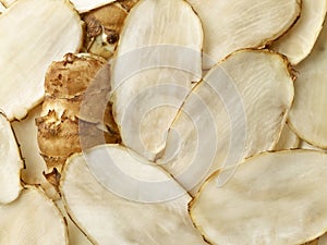 Jerusalem artichoke slices