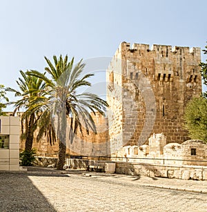 The Jerusalem Citadel, the Tower of David Museum in Jerusalem, Israel