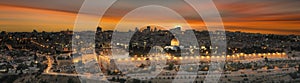 Jerusalem city by sunset