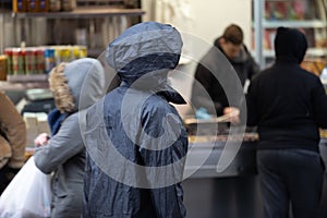 Jerusalem Israe View of unidentified people shopping at Mahane Yehuda market in Jerusalem before the time when the