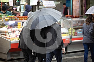 Jerusalem Israe View of unidentified people shopping at Mahane Yehuda market in Jerusalem before the time when the