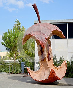 Apple Core, 1992, by Claes Oldenburg and Coosje van Bruggen,