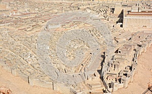 The City of David A model in the Israel Museum Israel.