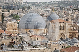 Jerusalem, Israel - May 20, 2023: Church of the Holy Sepulchre