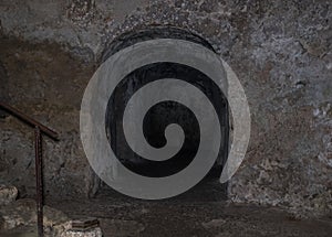 One of the side passages in the Tomb of the Prophets on the Mount Eleon - Mount of Olives in East Jerusalem in Israel