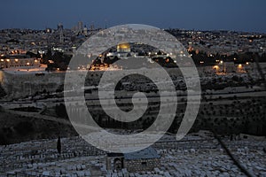 Jerusalem by night photo