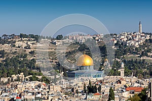 Jerusalem Old City at sunny day