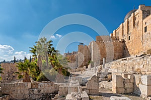 Jerusalem Old City at sunset