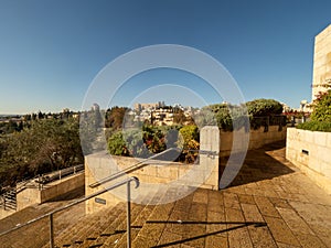 Jerusalem panorama seen from the Mamilla Mall, Jerusalem