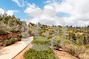 Jerusalem Sherover-Haas Promenade in the Spring