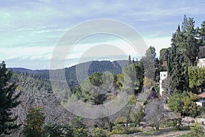 Jerusalem valley vinter landscape