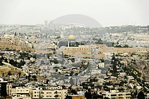 Jerusalem view on the old city