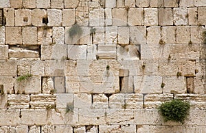 The Jerusalem wailing wall - closeup