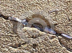 Jerusalem wailing wall notes. Israel