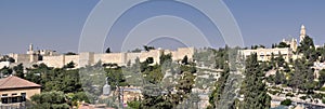 Jerusalem walls panorama, israel