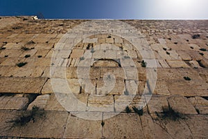 Jerusalem western wall in holiday season rosh hashana and yom kipur