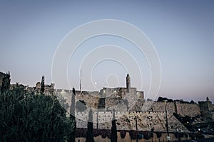 Jerusalem western wall in holiday season rosh hashana and yom kipur