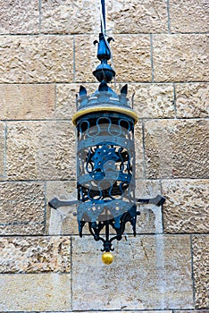 Jerusalem YMCA stone, editorial