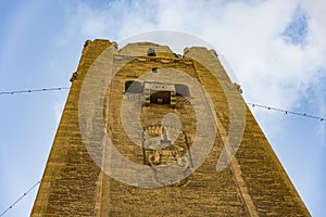 Jerusalem YMCA stone, editorial