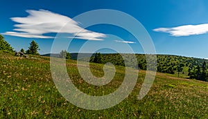 Jeseniky mountains with highest Praded hill in Czech republic